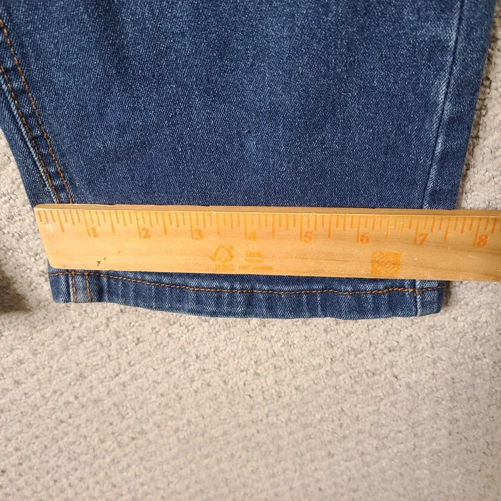 Smith & Mills Denim Jeans Mens 44x32 Blue Stretch Slim Straight Cotton Blend‎